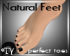 *TY Naturl Feet blk nail