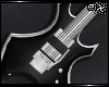 . black electric guitar