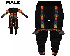 Male TieDye Circle Pants