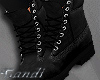 Black hiking boots