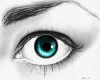 Turquoise eyes