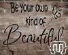 {T} Beautiful Wall Quote
