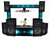 DJ console with dance