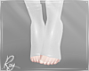 White PVC Heel Socks