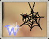*W* Spiderweb Necklace