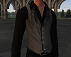 Black Grey Vest Shirt