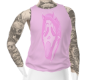 Pink Ghost Face Mens top