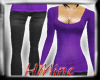 !HM! Purple Crop Outfit