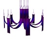 purple blue center drape