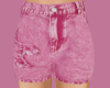 Baby Pink Denim Shorts