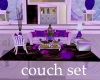 purple couch set 
