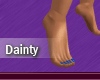 Dainty Feet Blue Nails
