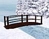 Snowy Cabin Bridge