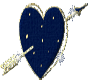 sticker  heart blue