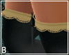 Black Gold Ribbon Boots