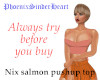 Nix salmon pushup top