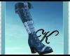 Blue Buckle Boots