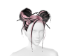 Pink and Black Buns