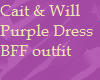 Cait & Will Purple Dress