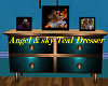 Angel N Sky Teal Dresser