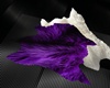purple fur rug
