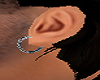 Silver male earring