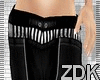 [ZDK]3/4 BLACK PANTS