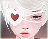R. Heart Eye Patch Red