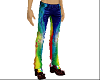 Rainbow Flame Pants