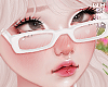 w. Cutie White Glasses