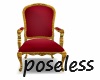 UC red chair POSELESS