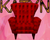 Red Patterned Chair