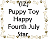 Puppy Toy July 4 Star