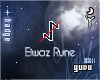 Eiwaz Rune Badge
