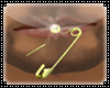 Gold Lips Safety-Pin