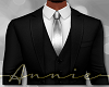 Black Suit Silver Tie +