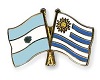 URUGUAY*COLOMBIA flags