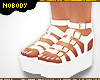 ! White Funny Sandals