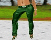 Green Shiny Pants