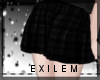 [EX] Plaid Black Skirt