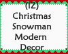 Snowman Modern Decor