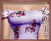 Flourish purple gown