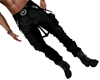 Black Leather Army Pants