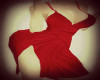 xxl  long sexy red dress