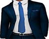 D| Stripe Blue Suit