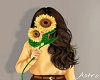 Sunflower Girl Art