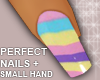 Rainbow Finger Nails