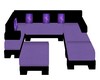 Black and Purple Sofa