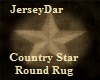 Country Star Round Rug