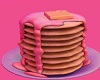 Pink Icing Pancakes
